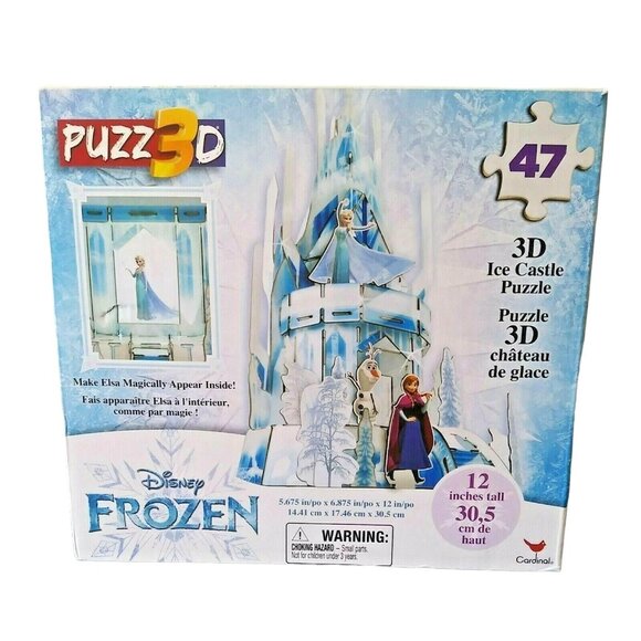 Disney Frozen 3D Ice Castle Puzzle 47-Piece Light-Up Model - Picture 2 of 7